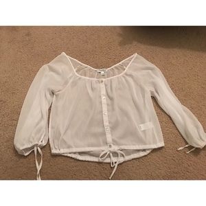 White Sheer Long Sleeve